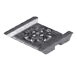 Кованая литая накладка на столб арт. 171 разм. 8x7