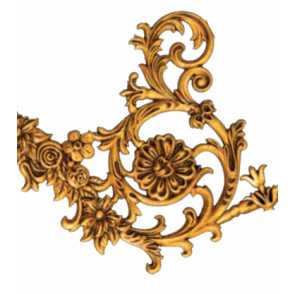 Кованый декоративный узор односторонний арт. 1723 разм. 41,5x36