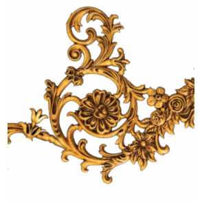 Кованый декоративный узор односторонний арт. 1724 разм. 41,5x36