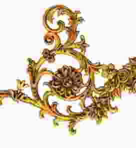 Кованый декоративный узор односторонний арт. 1724 разм. 41,5x36