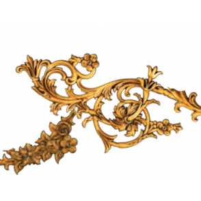 Кованый декоративный узор односторонний арт. 1726 разм. 50,5x27,5