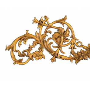 Кованый декоративный узор односторонний арт. 1728 разм. 52,8x39