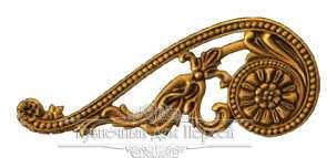 Кованая декоративная накладка арт. 1729 разм. 49,5x19,5