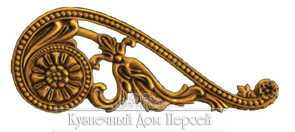 Кованая декоративная накладка арт. 1730 разм. 49,5x19,5