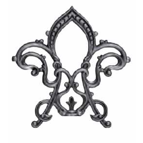 Кованый декоративный узор односторонний арт. 1734 разм. 27x29