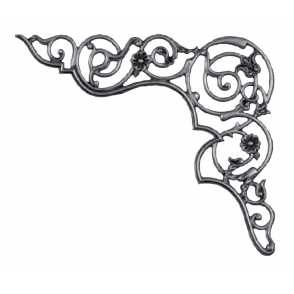 Кованый декоративный узор односторонний арт. 1736 разм. 39x46