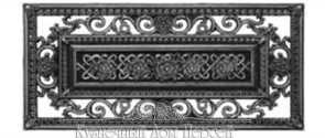 Кованая литая накладка литье арт. 1761, разм. 80*40 см