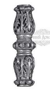 Кованая вставка в балясину 12х12 арт. 185 разм. 12,5x4,5