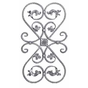 Кованая розетка арт. 188 разм. 46x80