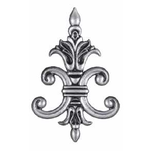 Кованый декоративный узор двусторонний арт. 191 разм. 18,5x12