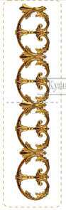 Кованый декоративный узор двусторонний арт. 193 разм. 59x20