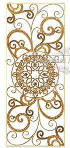 Кованая декоративная панель арт. 1945 разм. 80x195