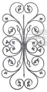 Кованая розетка арт. 194 разм. 80x160