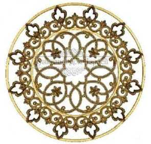 Кованая розетка арт. 1954 разм 65x65  односторонняя