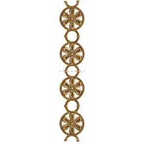 Кованый декоративный узор двусторонний арт. 196 разм. 34x12