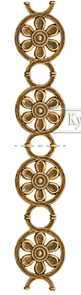 Кованый декоративный узор двусторонний арт. 196 разм. 34x12