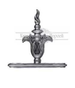 Кованый декоративный узор односторонний арт. 197 разм. 17x17