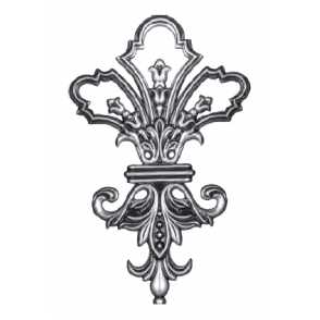 Кованый декоративный узор односторонний арт. 199 разм. 21,5x35