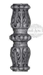 Кованая вставка в балясину 14х14 арт. 200 разм. 12,5x4