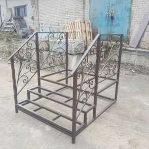 Кованые перила для лестниц на крыльцо 47