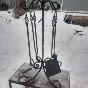 Кованый каминный набор 26