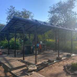 Кованый навес для мангала 12