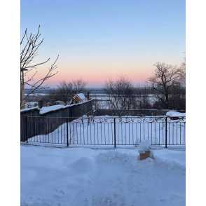 Ковано-кирпичный забор 28