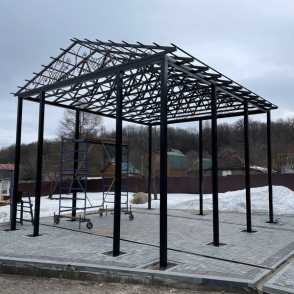 Кованый навес 7