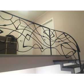 Кованые перила для лестниц 67