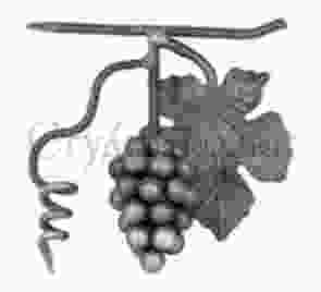 Кованый виноград с листом арт. SK21.06 разм. 180x180