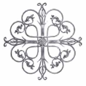 Кованая розетка арт. 210 разм. 85x85