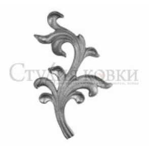 Кованый лист арт. SK22.01R разм. 215x130 (6мм)