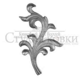 Кованый лист арт. SK22.01R разм. 215x130 (6мм)