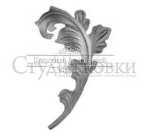 Кованый лист арт. SK22.02.1R разм. 220x145 (5мм)