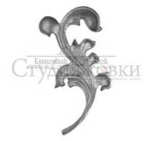 Кованый лист арт. SK22.03L разм. 200x115 (6мм)