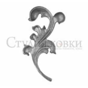 Кованый лист арт. SK22.03R разм. 200x115 (6мм)