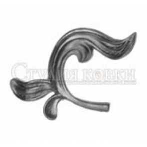 Кованый лист арт. SK22.05L разм. 130x145 (4мм)