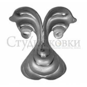 Кованый лист арт. SK22.08.1 разм. 85x75 (4мм)