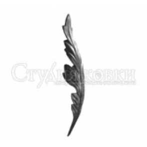 Кованый лист арт. SK22.09 разм. 300x40 (3мм)