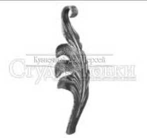 Кованый лист арт. SK22.14 разм. 150x40 (3мм)