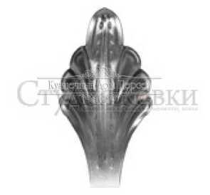 Кованый лист арт. SK22.27.2 разм. 90x45 (1.2мм)