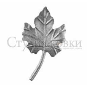 Кованый виноградный лист арт. SK22.31.1 разм. 120x75 (4мм)