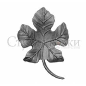 Кованый виноградный лист арт. SK22.31.4 разм. 145x115 (6мм)