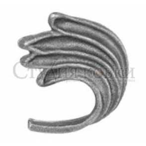 Кованый лист арт. SK22.33.1R разм. 70x65 (5мм)