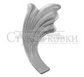 Кованый лист арт. SK22.33L разм. 100x50 (2мм)