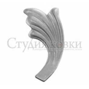 Кованый лист арт. SK22.33R разм. 100x50 (2мм)