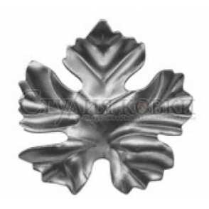 Кованый виноградный лист арт. SK22.35.10 разм. 70x70 (1.3мм)
