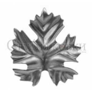 Кованый виноградный лист арт. SK22.35.11 разм. 93x83 (1.3мм)