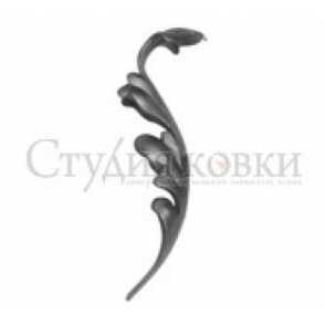 Кованый лист арт. SK22.43.1 разм. 160x40 (2.5мм)
