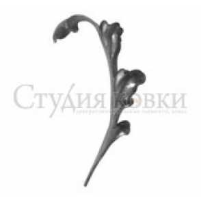 Кованый лист арт. SK22.43 разм. 160x40 (2.5мм)
